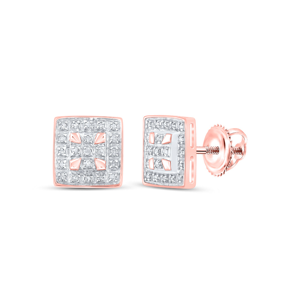 1/8CTW-DIA P3 GIFT SQUARE EARRING