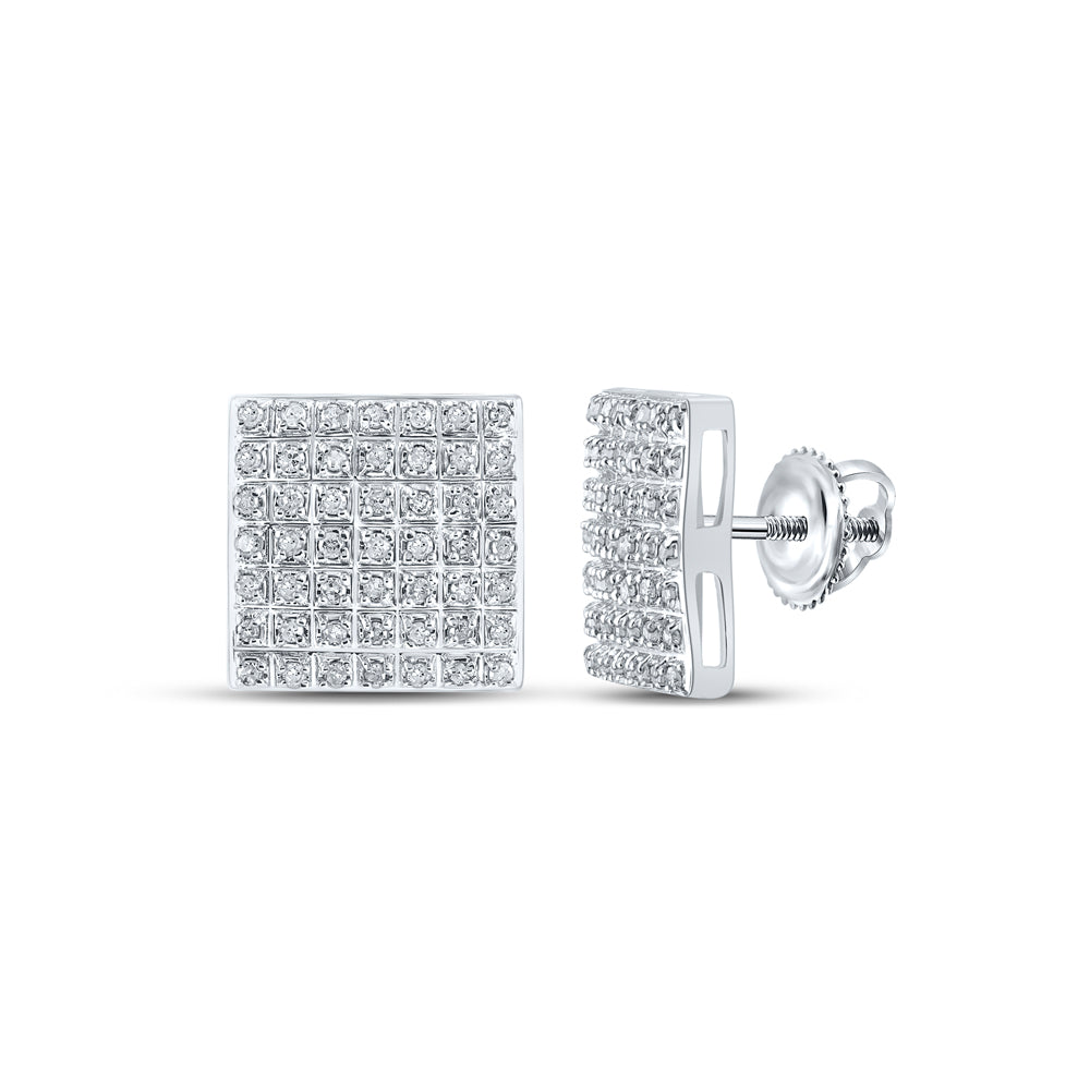 1/4CTW-DIA P3 GIFT SQUARE EARRING
