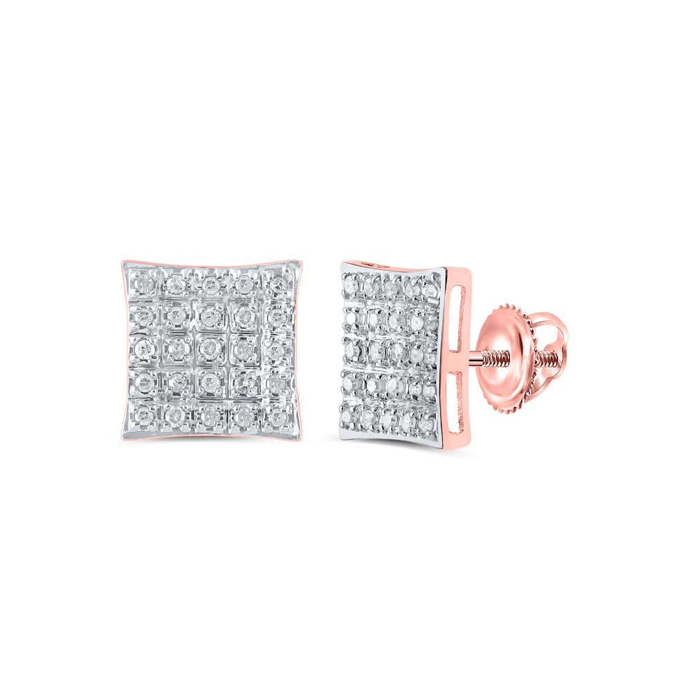 1/6CTW-DIA P3 GIFT SQUARE EARRING
