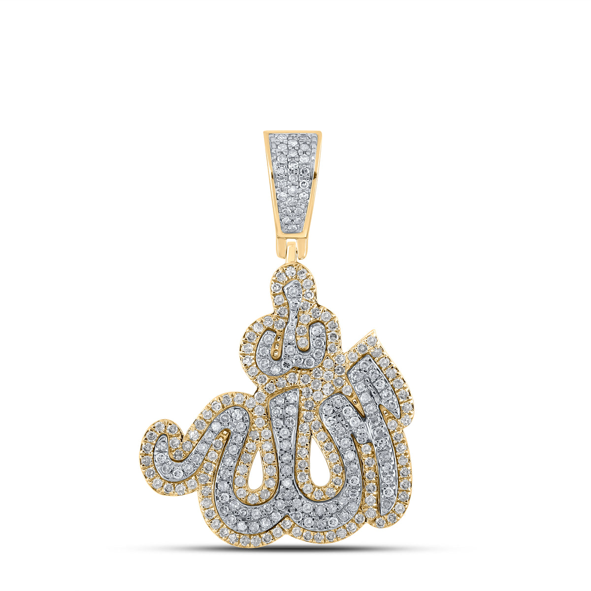 1 1/2CTW-DIA P1P2 ALLAH MENS CHARM