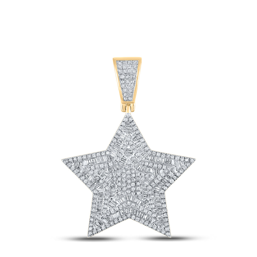 1 1/5CTW-DIA P1P2 STAR MENS CHARM