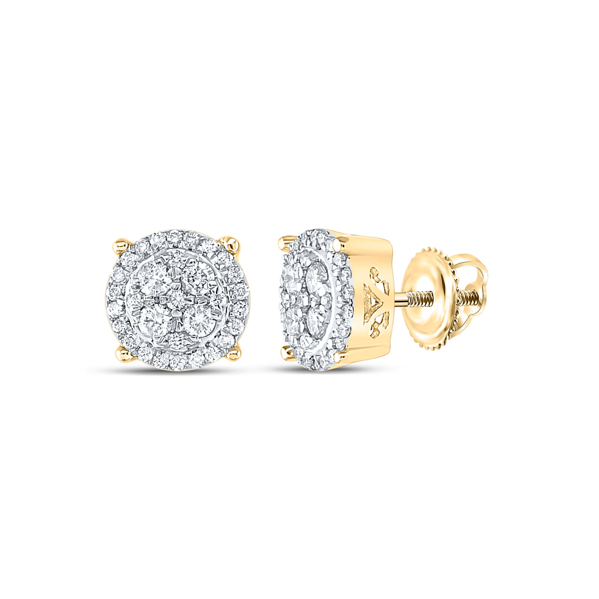 1/2CT-DIA NK FASHION ROUND EARRING