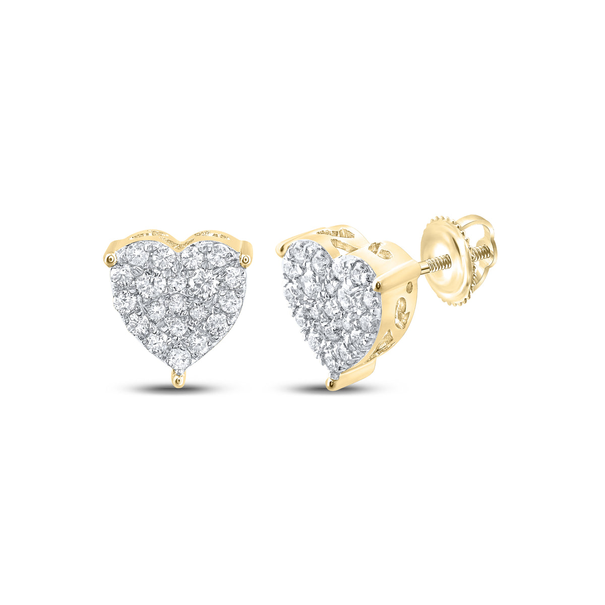 1/2CT-DIA NK FASHION HEART EARRING