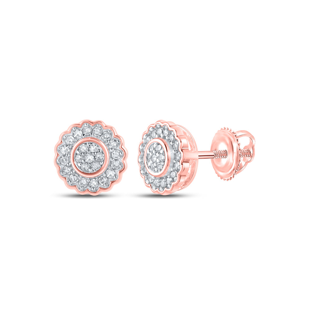 1/5CTW-DIA CN GIFT FLOWER EARRING