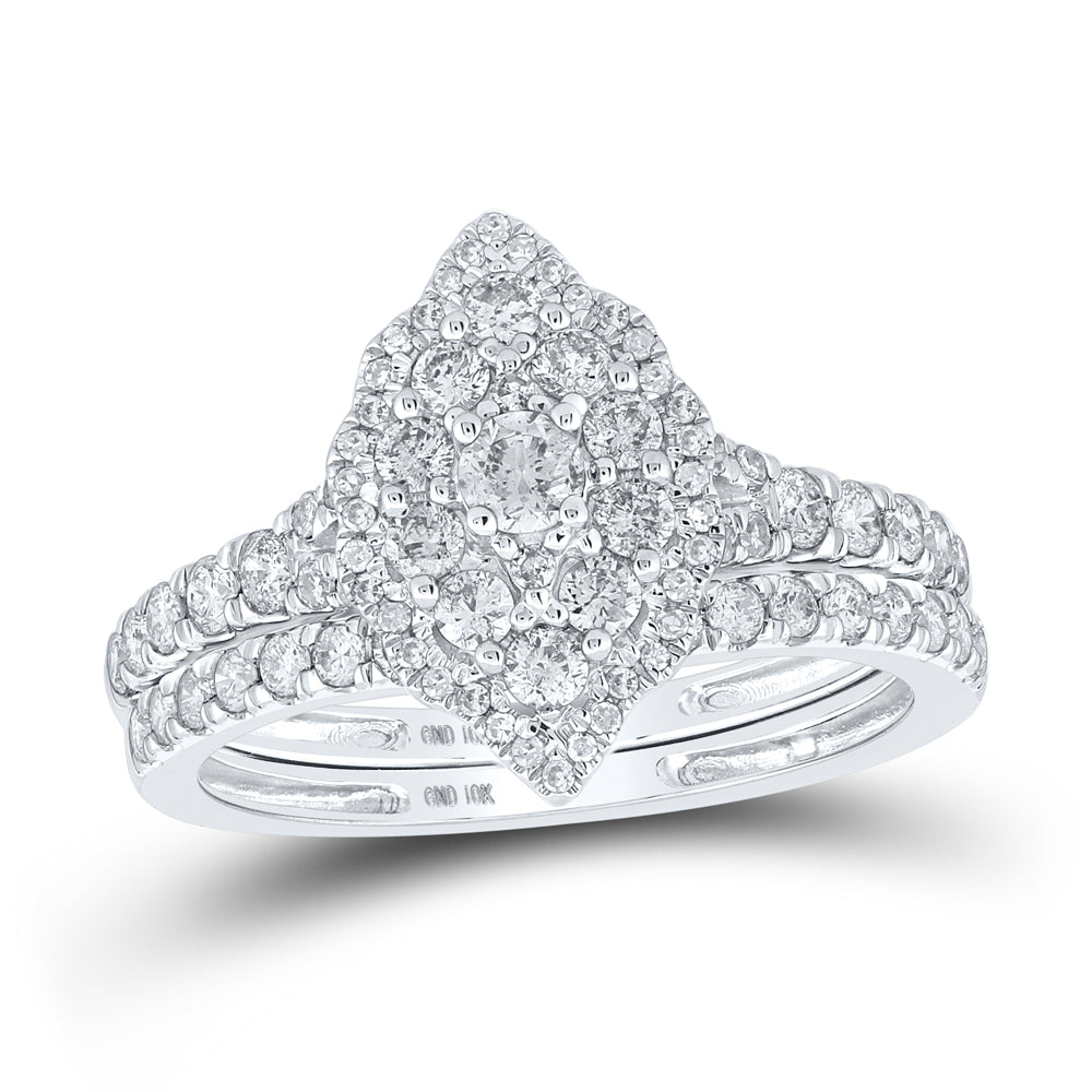 1CTW-DIA NK BRIDAL SET