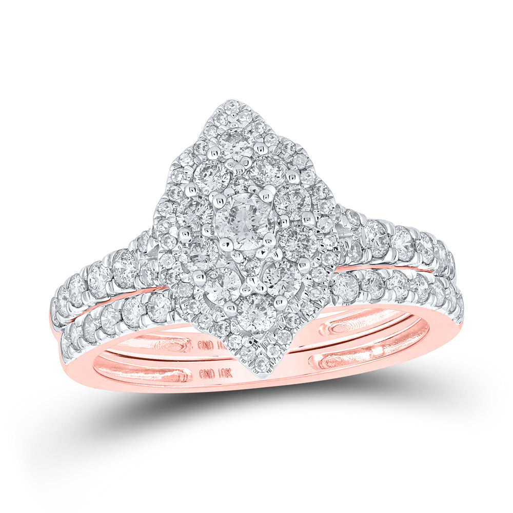 1CTW-DIA NK BRIDAL SET