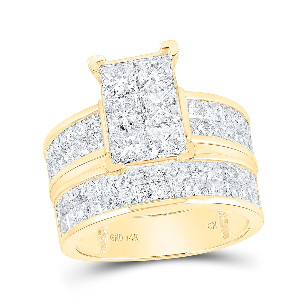 4 7/8CTW-DIA CN TESSERA INVISIBLE BRIDAL SET