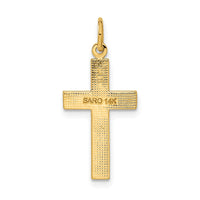 Load image into Gallery viewer, 14k Diamond-cut Cross Pendant
