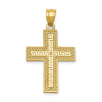 Load image into Gallery viewer, 14k Greek Filigree Cross Pendant
