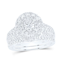 Load image into Gallery viewer, 2CTW-DIA ANA M 1/2CT-COVAL BRIDAL SET 2 HALO
