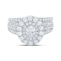 Load image into Gallery viewer, 2CTW-DIA ANA M 1/2CT-COVAL BRIDAL SET 2 HALO

