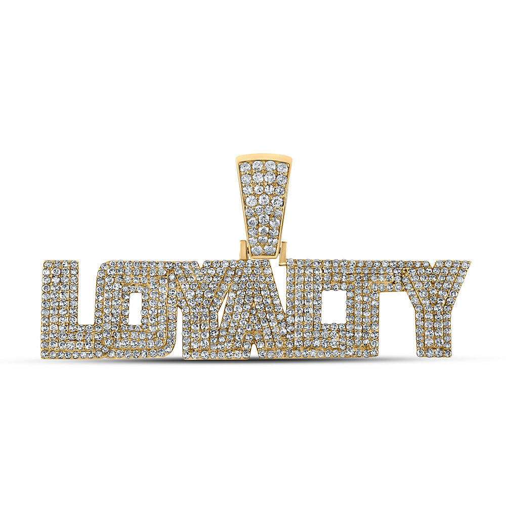 1 7/8CTW-DIA NK "LOYALTY" MENS CHARM