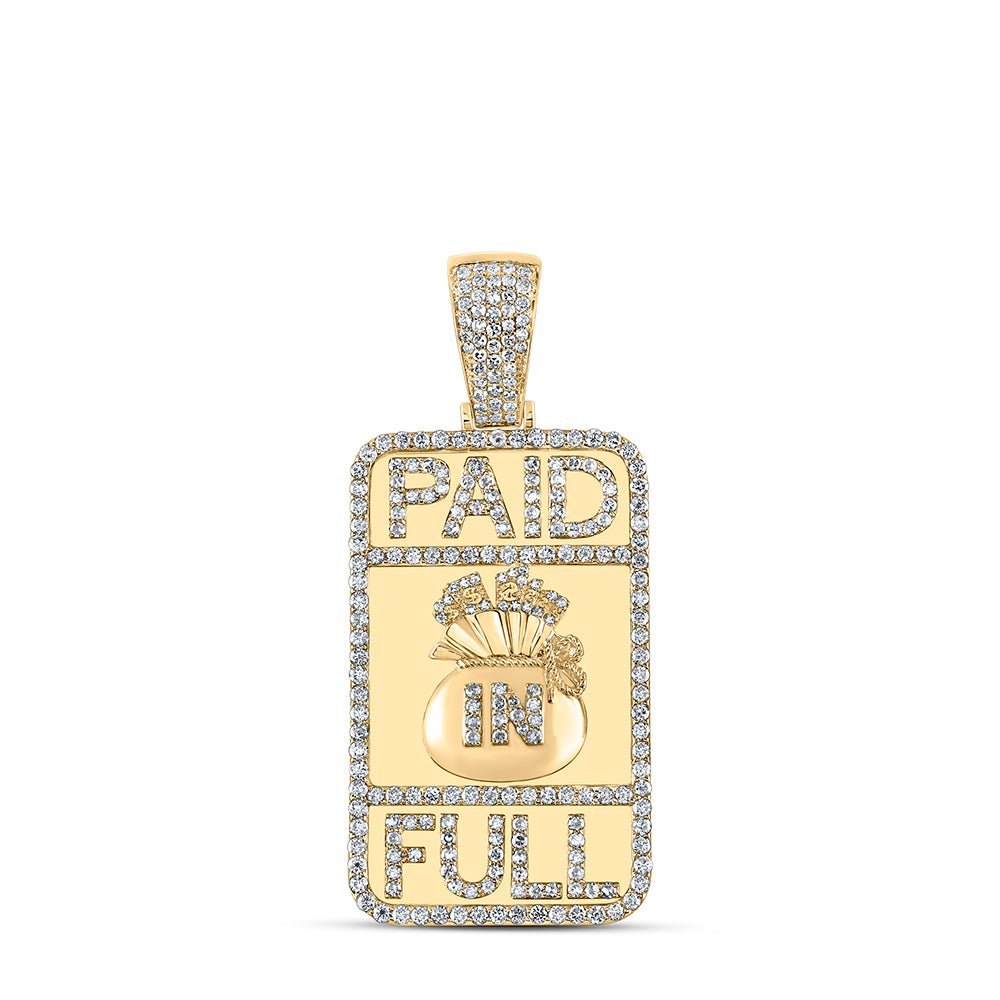 2 1/3CTW-DIA NK PAID FULL MENS CHARM