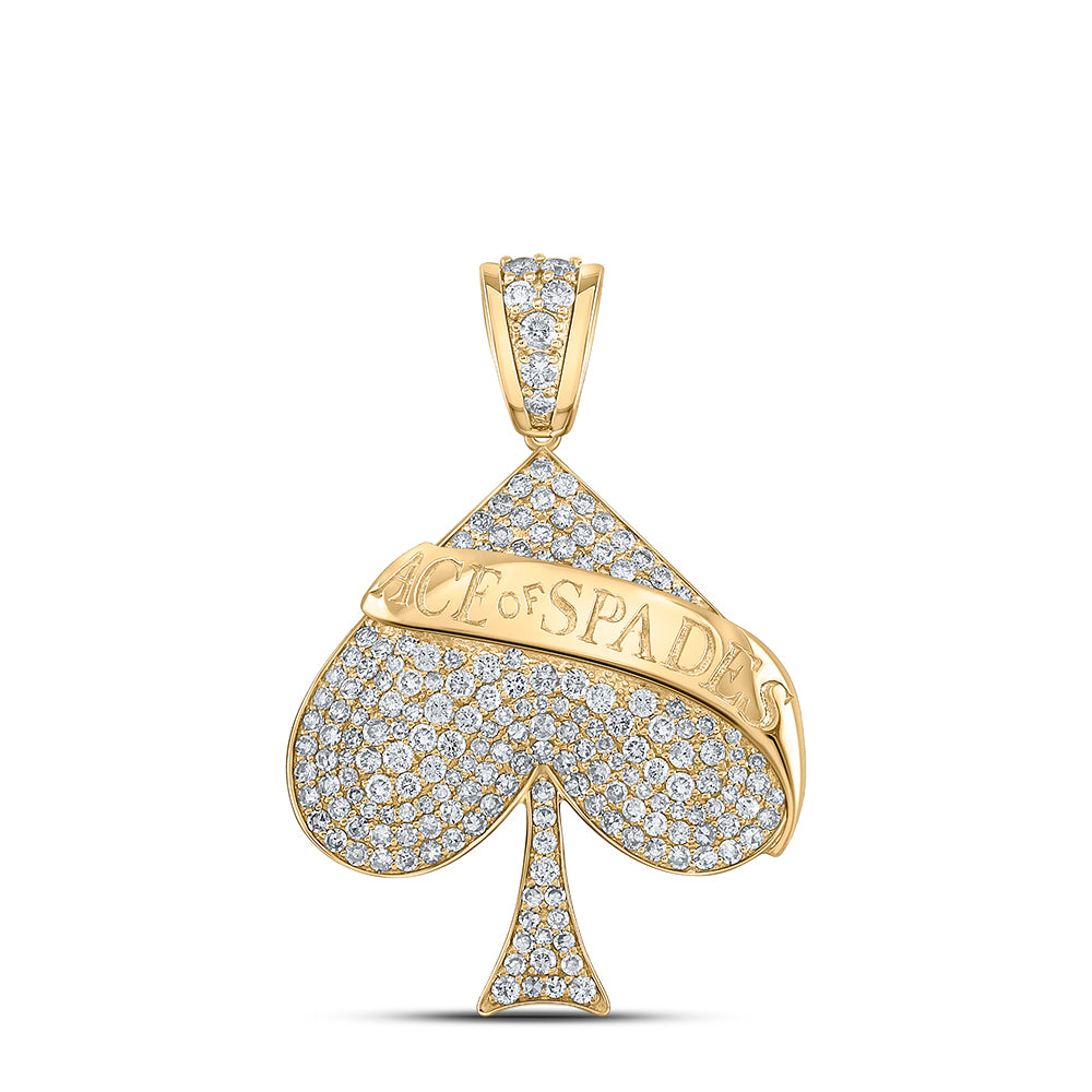 1 5/8CTW-DIA NK SPADES MENS CHARM