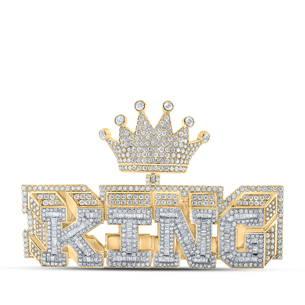 8 1/4 CTW-DIA NK CROWN KING MENS CHARM