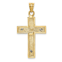 Load image into Gallery viewer, 14k Two-tone Crucifix Pendant
