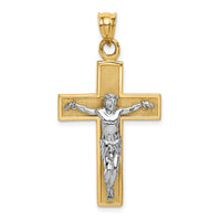 Load image into Gallery viewer, 14k Two-tone Crucifix Pendant
