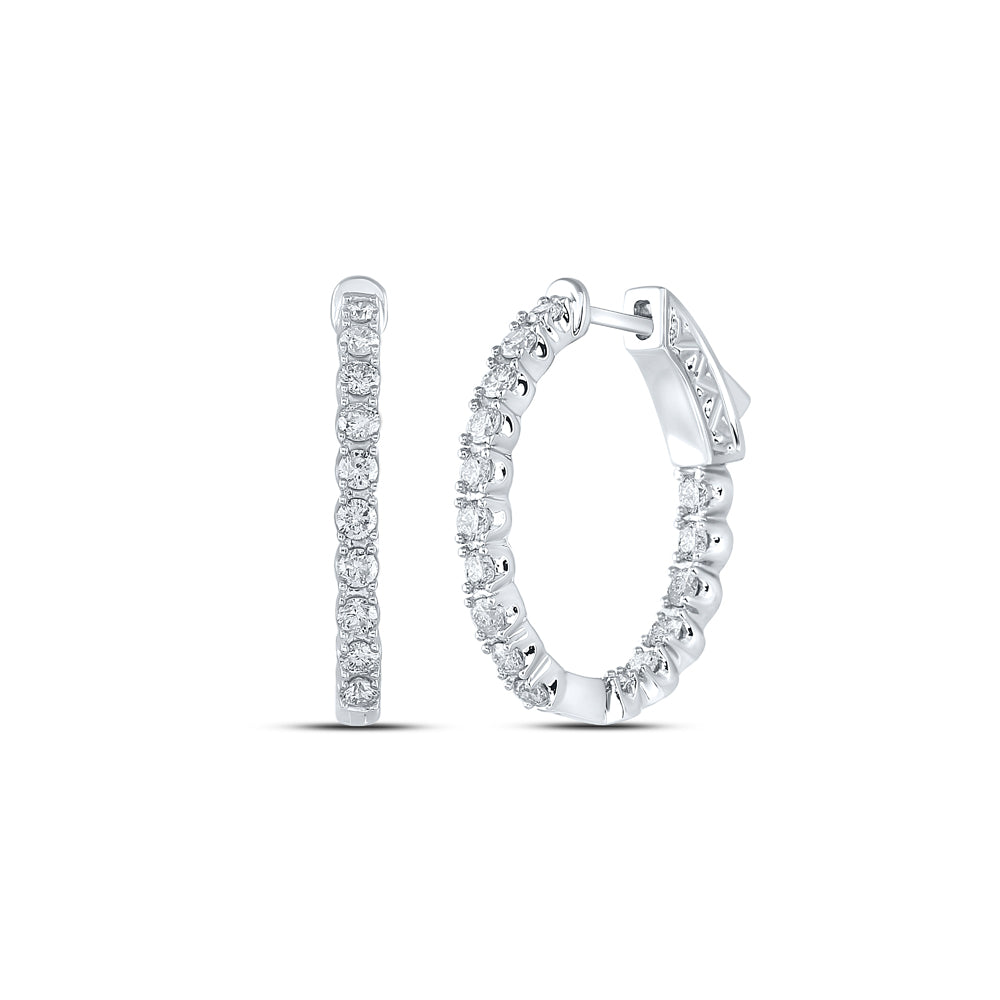1 CTW-DIA CN FASHION HOOPS EARRING