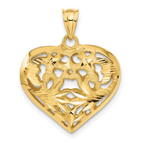 Load image into Gallery viewer, 14k Fancy 3D Heart Charm
