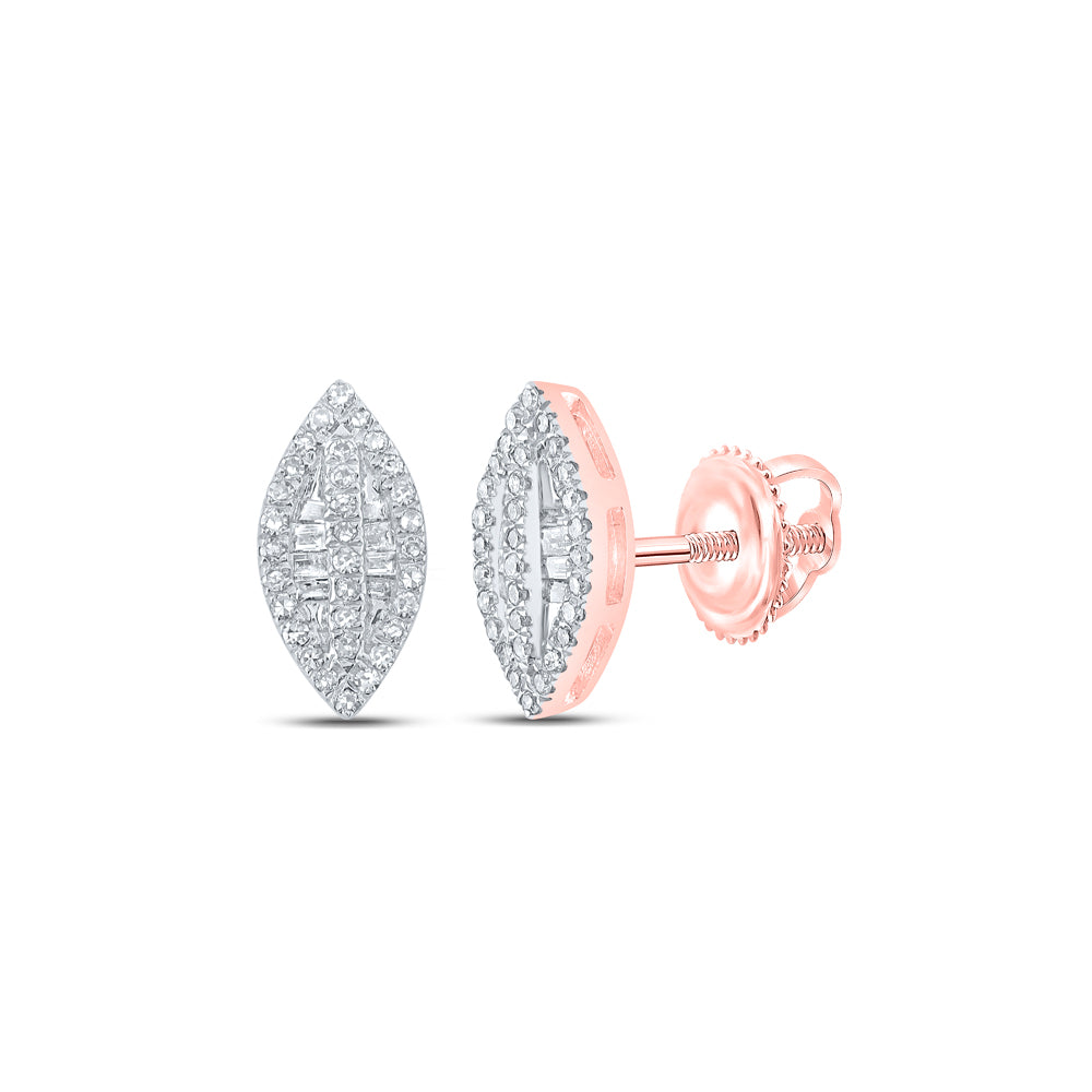 1/4CTW-DIA NK MARQUISE SHAPE STUDD EARRING