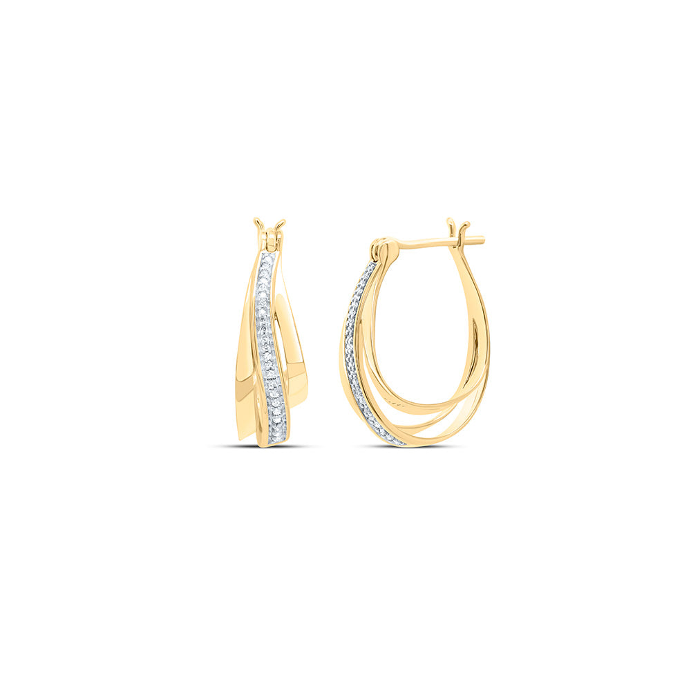 1/10CTW-DIA P2 GIFT HOOP EARRING