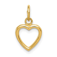 Load image into Gallery viewer, 14K Polished Cut-out Heart Pendant
