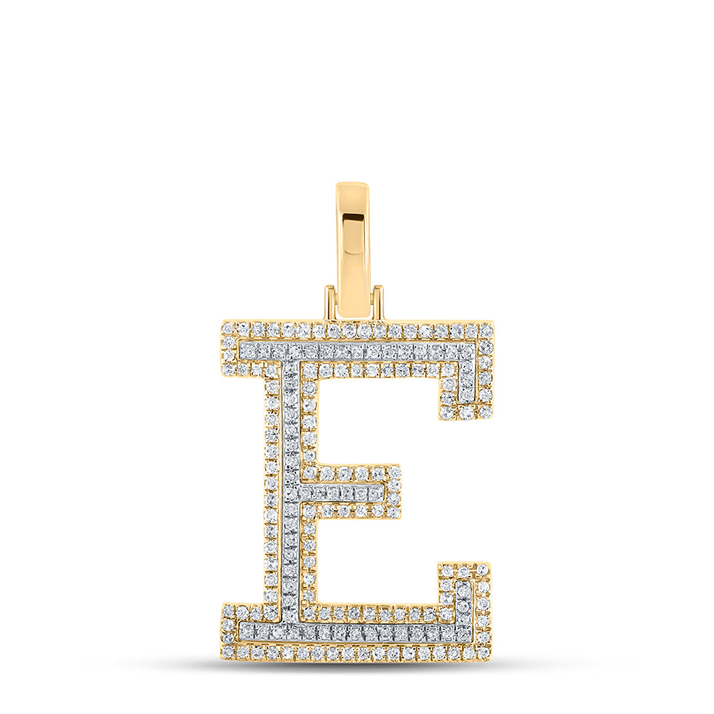 1/2CTW-DIA P1P2 INITIAL "E" PENDANT