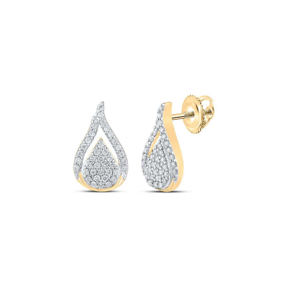 1/3CTW-DIA CN FASHION PEAR EARRING