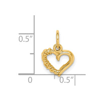 Load image into Gallery viewer, 14k Polished I LOVE YOU Heart Charm
