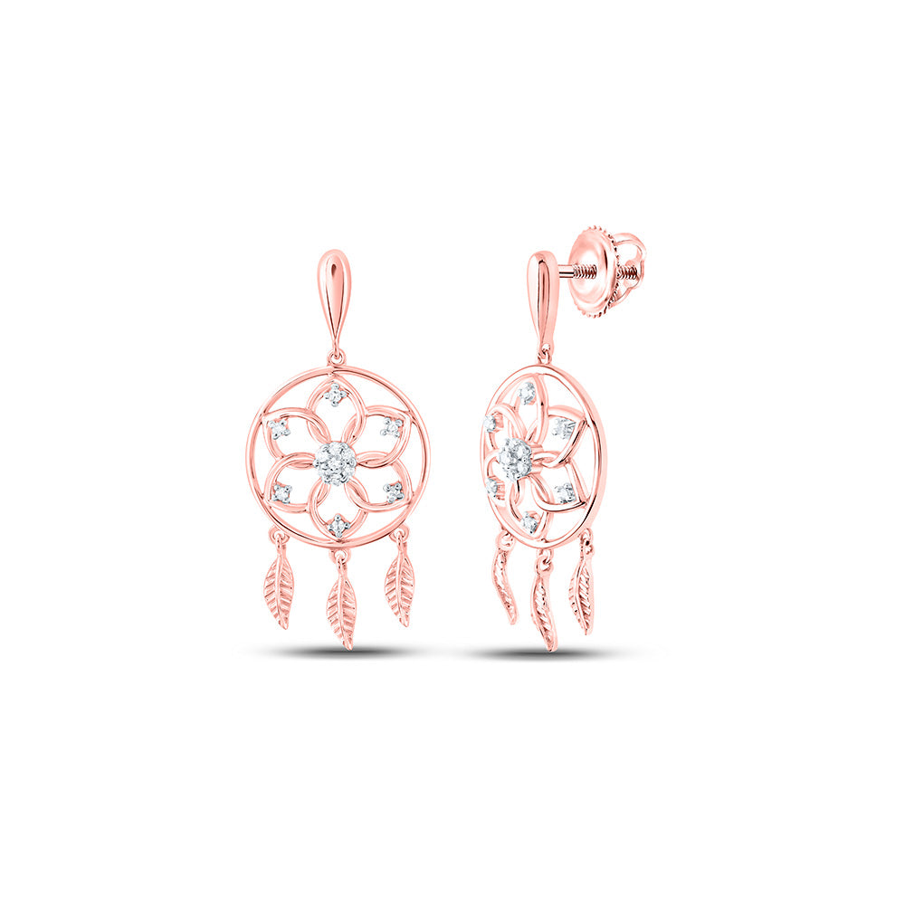 1/10CTW-DIA P2 GIFT CIRCLE DANGLING EARRING