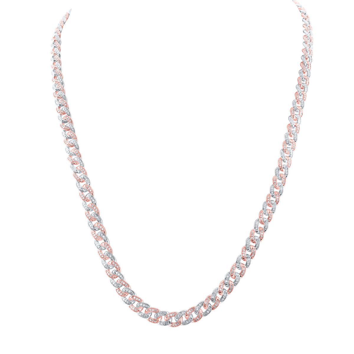 4 3/8CTW-DIA CN 6.5MM CUBAN MENS CHAIN (22 INCH)