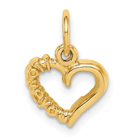 Load image into Gallery viewer, 14k Polished I LOVE YOU Heart Charm
