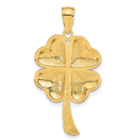 Load image into Gallery viewer, 14k Solid Polished 4-Leaf Clover Pendant

