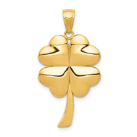 Load image into Gallery viewer, 14k Solid Polished 4-Leaf Clover Pendant
