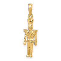 Load image into Gallery viewer, 14k Polished 3-D Toy Soldier Pendant
