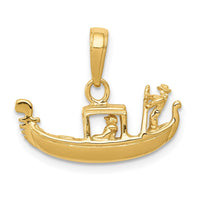 Load image into Gallery viewer, 14K Solid Polished 3-D Gondola Pendant
