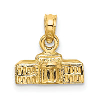 Load image into Gallery viewer, 14k 3D White House Pendant
