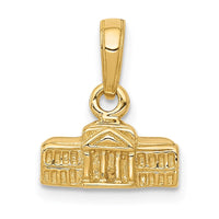 Load image into Gallery viewer, 14k 3D White House Pendant
