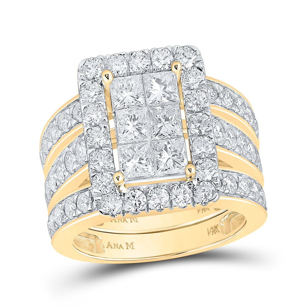 3 1/2CTW DIA TESERA BRIDAL SET