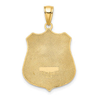 Load image into Gallery viewer, 14k Large Police Badge Pendant
