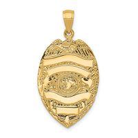 Load image into Gallery viewer, 14k Large Badge Pendant
