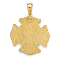 Load image into Gallery viewer, 14k Large FD St. Florian Badge Pendant

