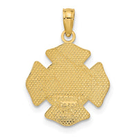 Load image into Gallery viewer, 14k Small St. Florian Badge Pendant
