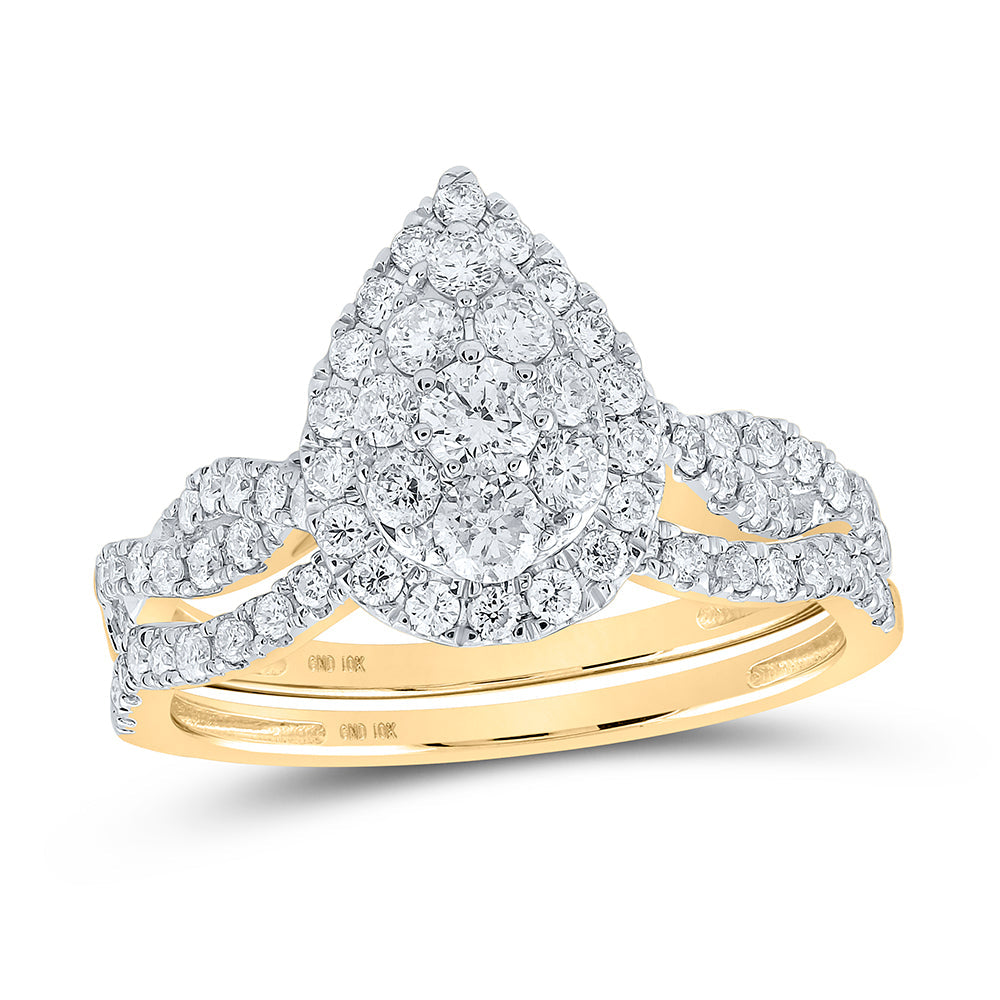 1CTW-DIA CN BRIDAL SET