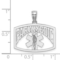Load image into Gallery viewer, 14K White Gold Cut-Out PARAMEDIC Charm
