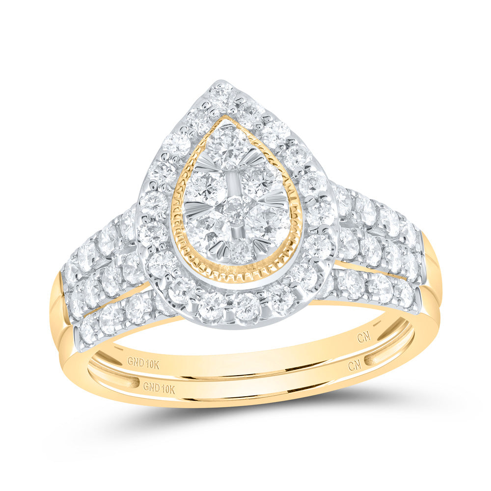 1CTW-DIA CN BRIDAL SET