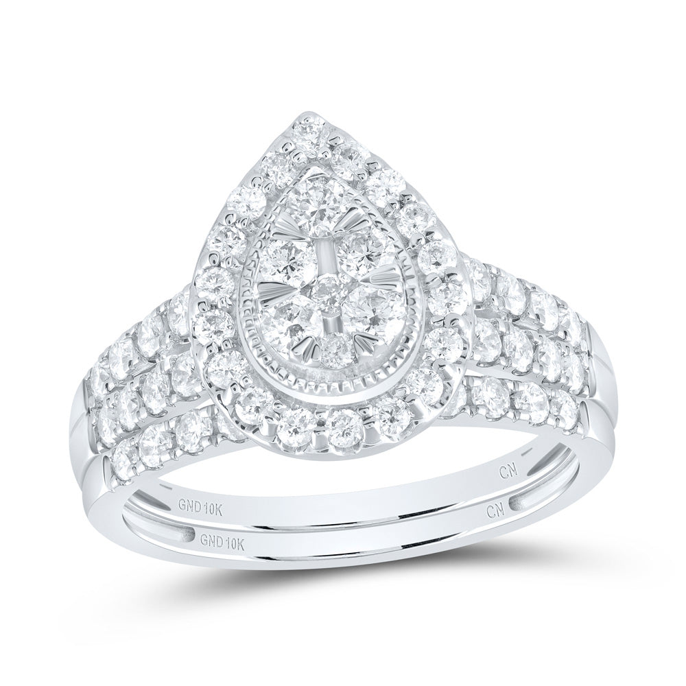 1CTW-DIA CN BRIDAL SET