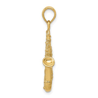 Load image into Gallery viewer, 14K Solid Polished 3-D Saxophone Charm
