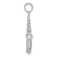 Load image into Gallery viewer, 14K White Gold Solid Polished 3-D Saxophone Charm
