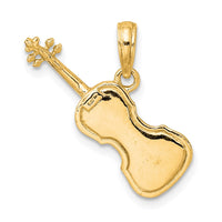 Load image into Gallery viewer, 14K Polished Solid 3-D Violin Pendant
